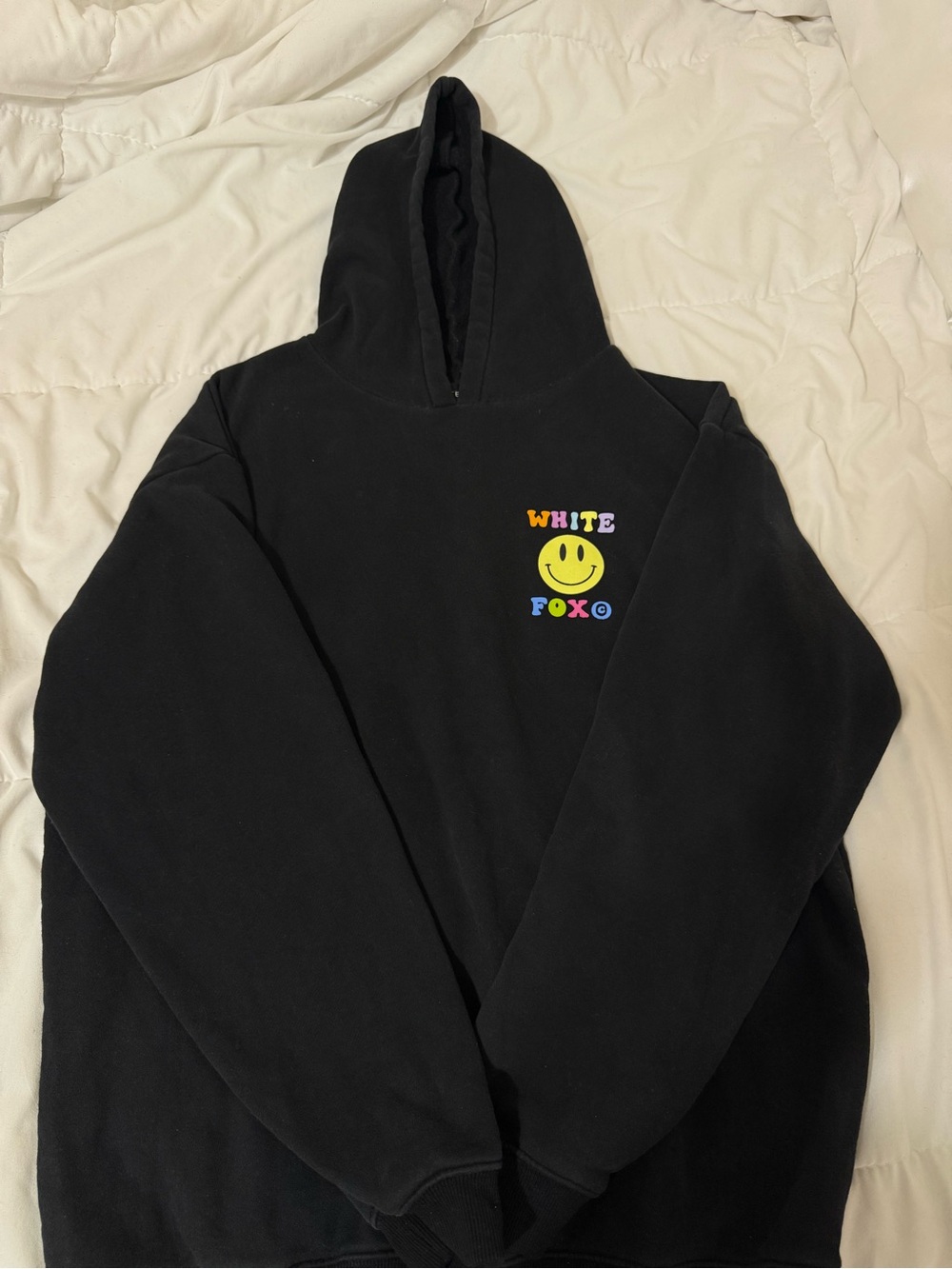 White Fox Black Sweat Set